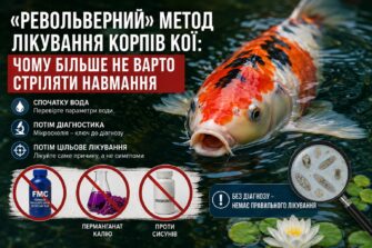 «Револьверний» метод лікування коропів кої: чому більше не варто стріляти навмання